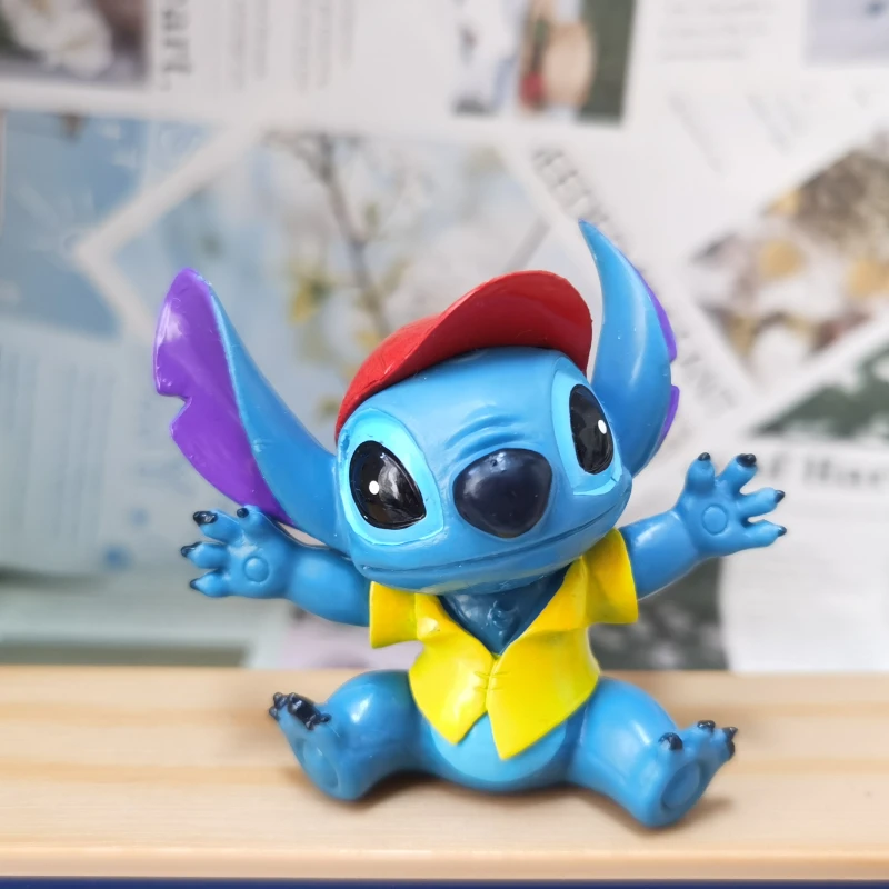 Disney Doorables Villains Stitch Mystery Blind Box Figure Toys Model Cute  Glass Eyes Doll Cartoon Figurine for Kids Gifts
