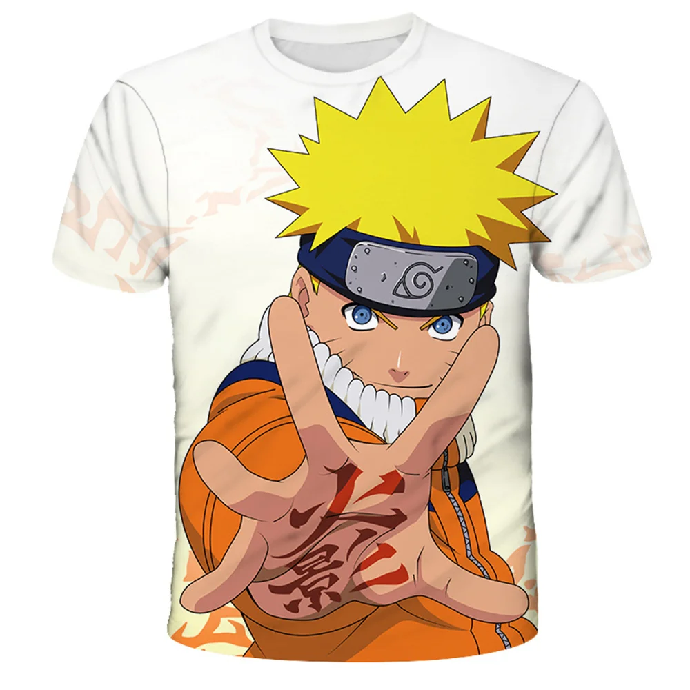 Summer New Boys' and Girls' T-shirts Japanese Anime Naruto Uchibo 3D Print  Teenager Street Wear Round Neck Harajuku Top Hot Sale - AliExpress