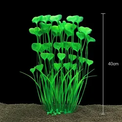 Aquarium Underwater Artificial Plant Decoration - Plastic Grass (CL44 green)
