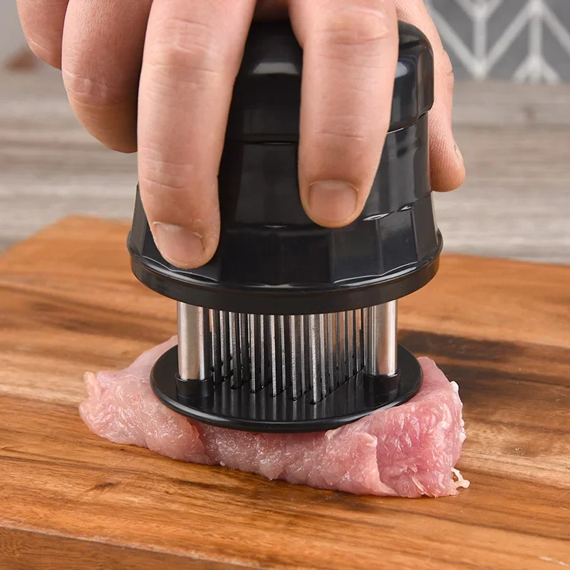 56 Blades Needle Meat Tenderizer Stainless Steel Knife Meat Beaf Steak Mallet Meat Tenderizer Hammer Pounder Cooking Tools