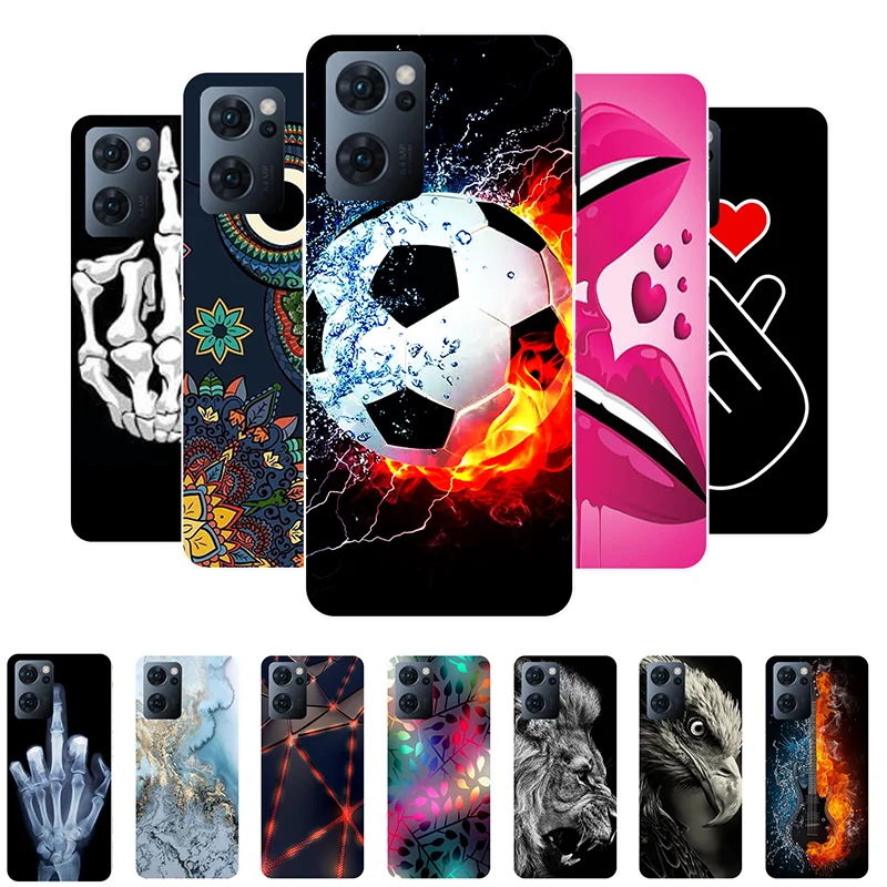 Per Funda Oppo Find X5 Lite 5G Custodia Calcio Custodia Morbida In Silicone Per Oppo Find X5 Lite Cover Telefono Trova X5Lite X 5 Lite Etui