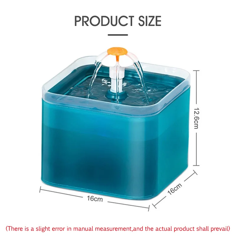 

2L Capacity Automatic Cat Water Fountain With LED Lighting USB Pet Water Dispenser Recirculate Filtring For Cats Feeder