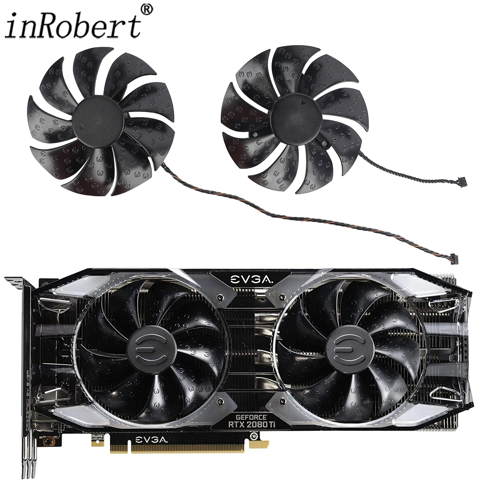 87Mm Pla09215S12H Rtx2080 Rtx2070 Rtx2060 Rtx2080Ti Ventola Della Scheda Video Per Evga Rtx 2060 2070 2080 2080 Ti Gpu Ventola Di Raffreddamento