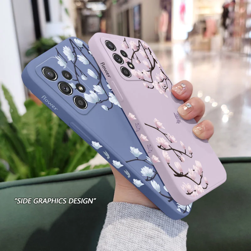 Tree Branch Case For Samsung A16 A06 A54 A34 A14 A15 A25 A35 A55 A04 A24 A73 A53 A33 A13 A03S  A72 A52 A42 A32 A22 A12 4G 5G 2
