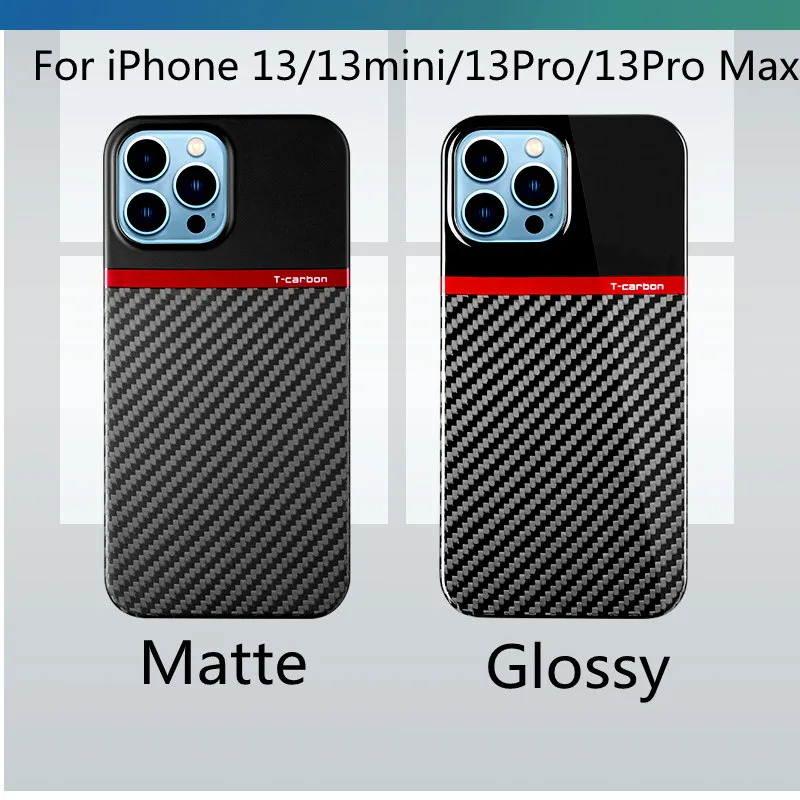

Carbon Fiber Case For iPhone 13 13mini 13Pro 13Pro Max Case Aramid Fiber Ultra -Thin For iPhone 13 Pro Phone Cover Accessories