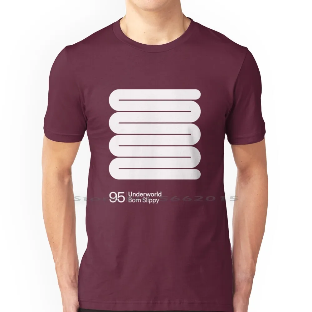 Born Slippy T Shirt 100% Cotton Born Slippy Rave Techno Rgpdesigns