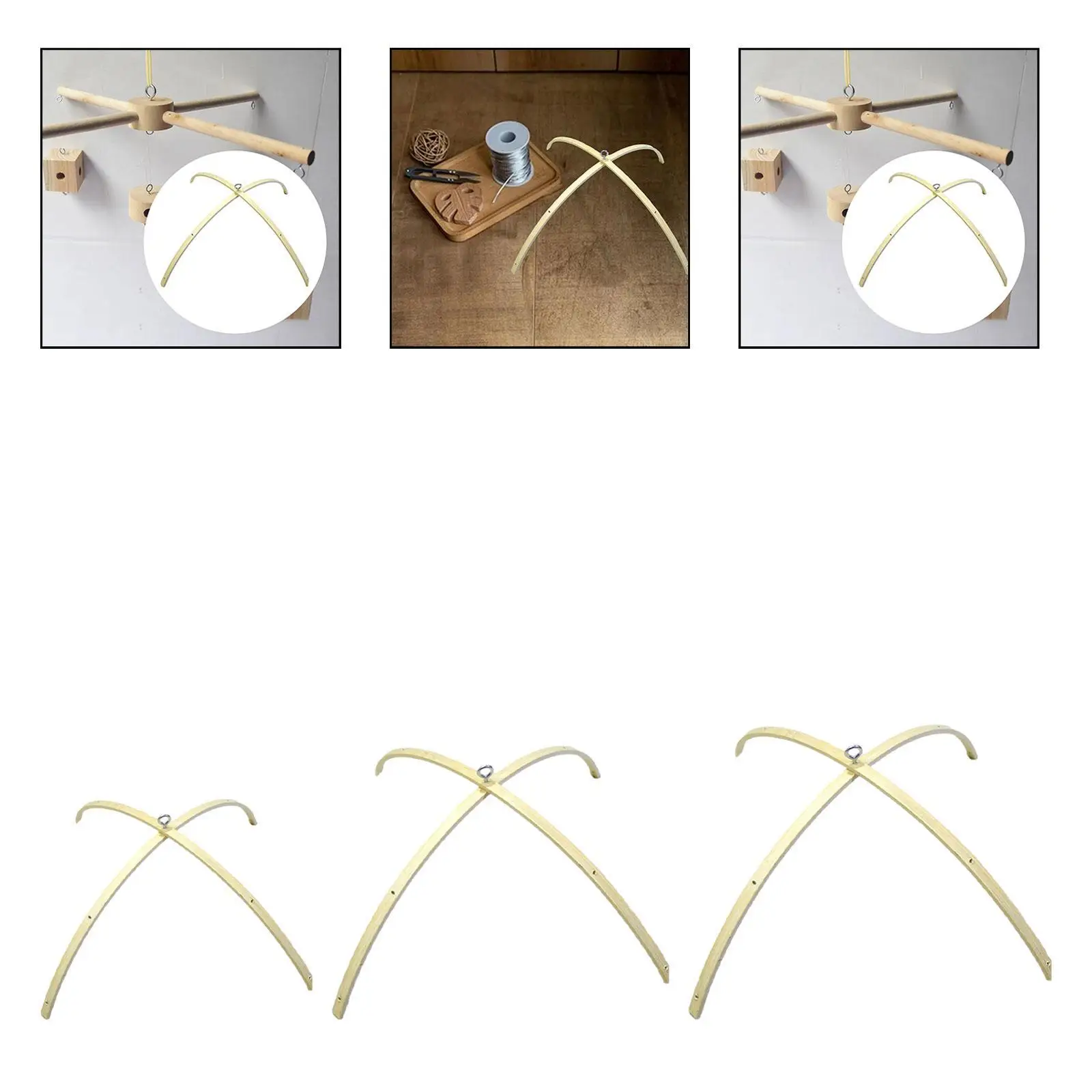 Mobile Hanging Frame Decor Centerpiece Stable Easy Installation DIY Crafts DIY Baby Mobile Holder for Baby Bed Hanging Rattle