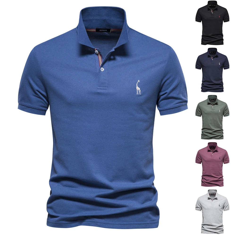 New-Men-s-Polo-Shirts-Cotton-Polo-Shirts-for-Men-Short-Sleeve-High ...