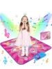 90x90cm Large Elecrtic Dancing Blanket with Lights Baby Play Mat Keyboard with 3 Game Modes Sport Toy Educational Toys for Kids 1