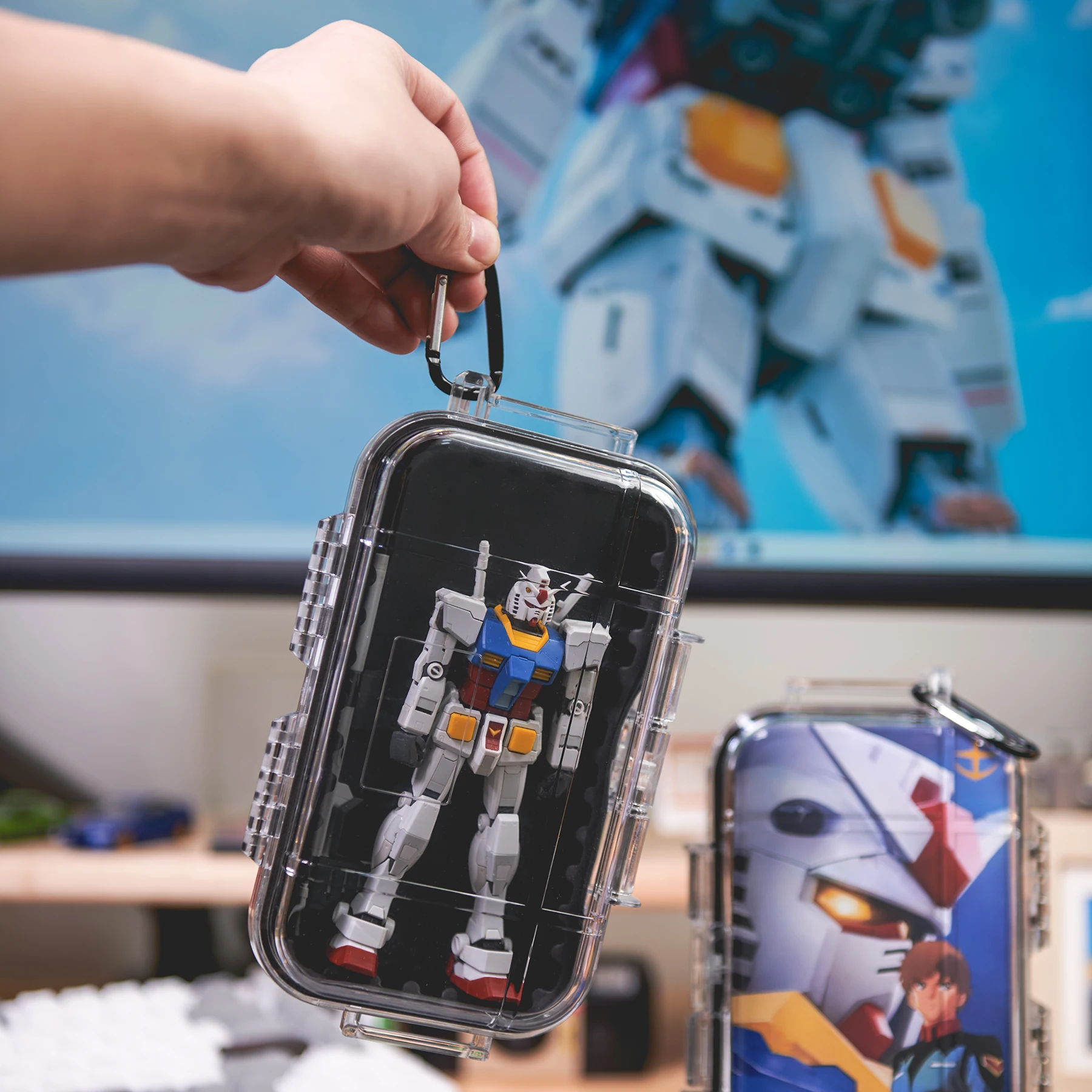 アクションフィギュアディスプレイボックスポータブル収納ボックス 1