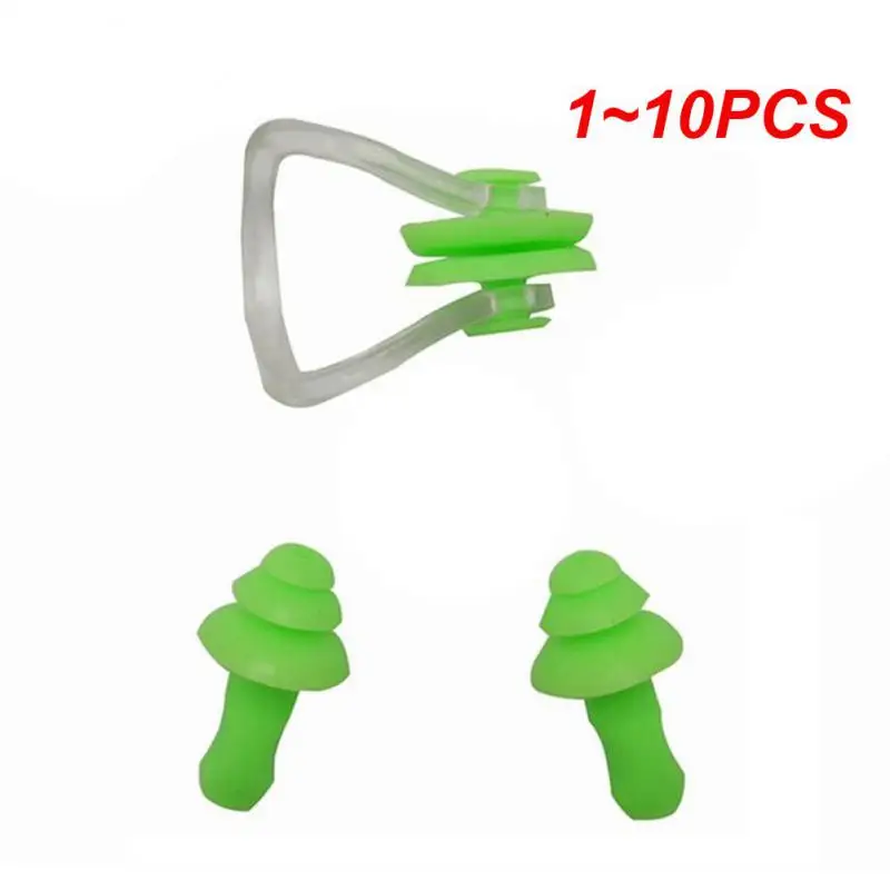 

1~10PCS Summer Swimming Soft Earplugs Nose Clip Protective Prevent Water Sport Protection Ear Plug Silicone Swim Dive Equipment