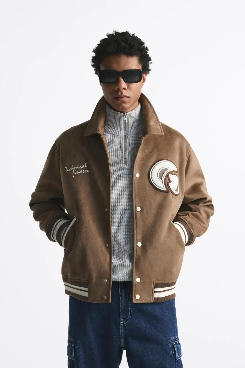 8281/361 707 Men's American Suede Bomber Jacket Flight