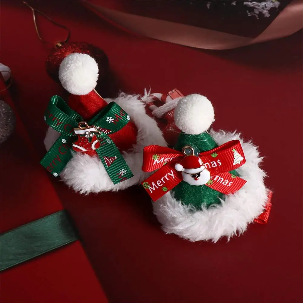 Santa Claus Snowflake Red Barrette Christmas Costume Dress Up Children Hair Clip Korean Hair Accessories Christmas Hat Hairpin