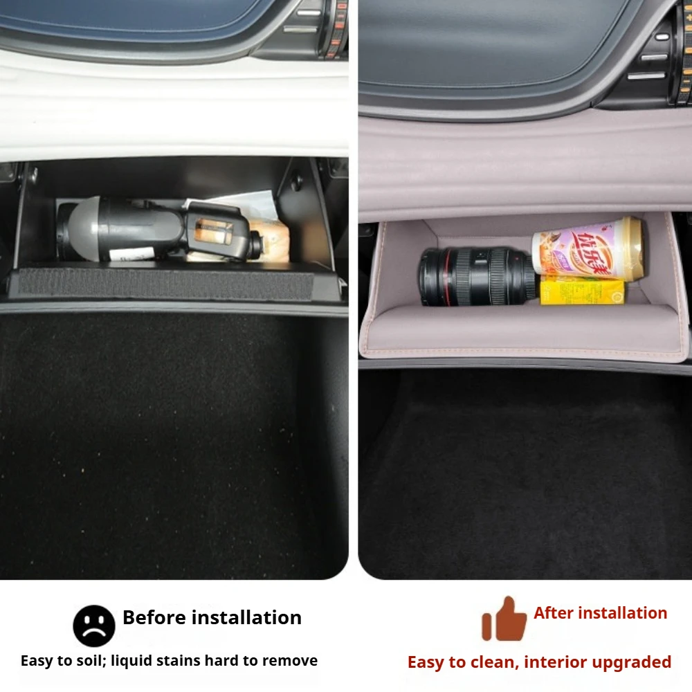 BYD ATTO 3 지능형 드라이브 승객용 글러브 박스 보관 패드, 내부 정리 포켓 장식 액세서리