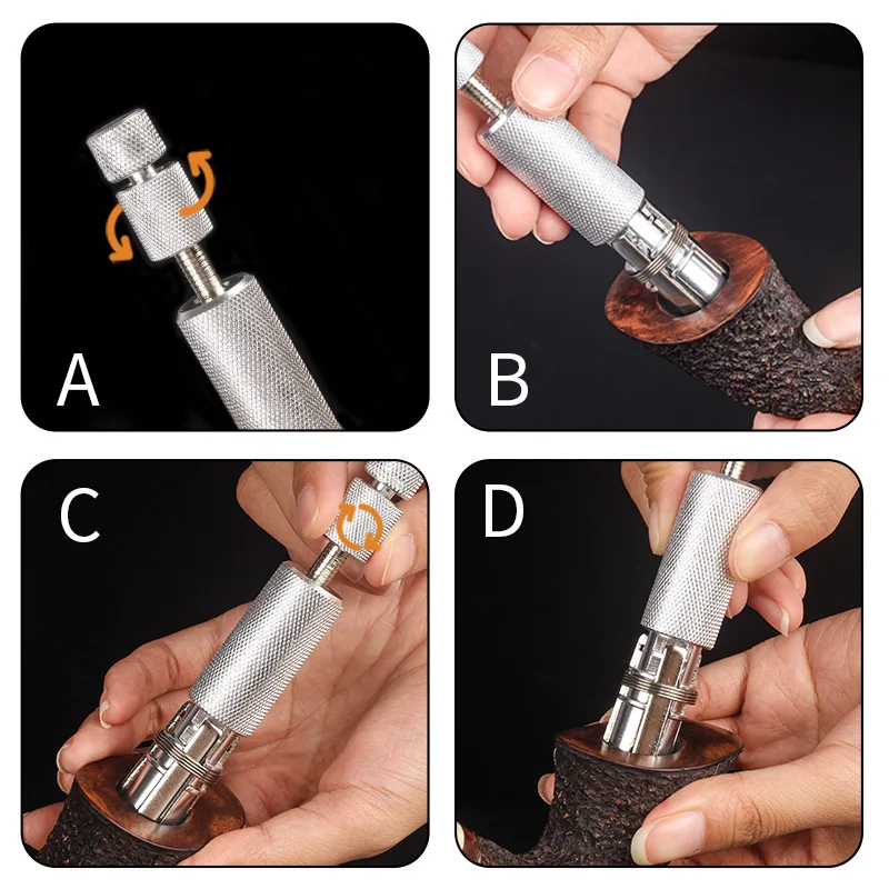 Smoking Pipe Cleaners Senior Pipe Reamer Adjustable Multifunctional Stainless Steel Tobacco Pipe Tools Cleaner With Drill Needle Smoking Accessories
