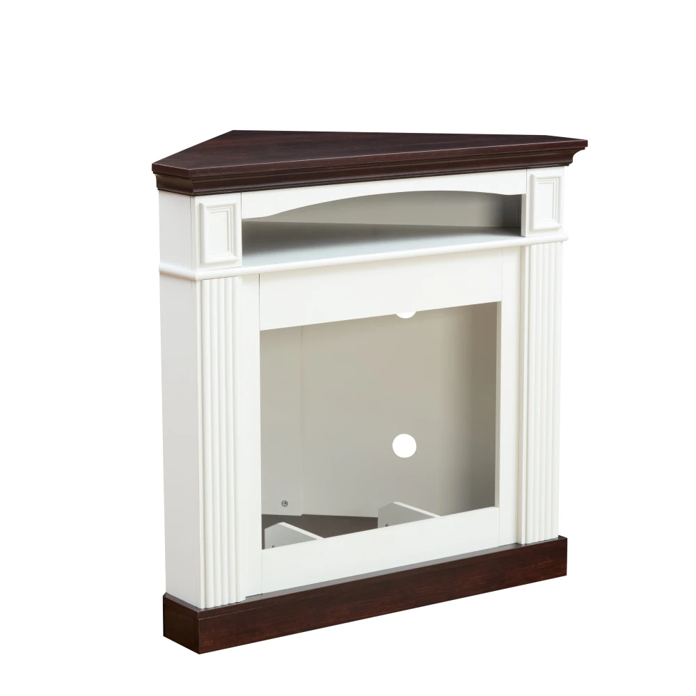 Corner Mantel Cabinet for Living Room or Bedroom with 23 inch Fireplace Insert Heater for the Perfect Ambiance 3