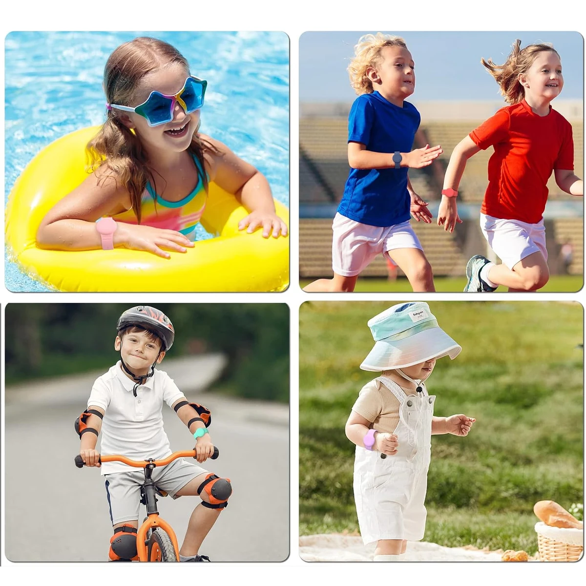 Luminous Silicone Kids Wristband GPS Tracker Holder - Waterproof Bracelet