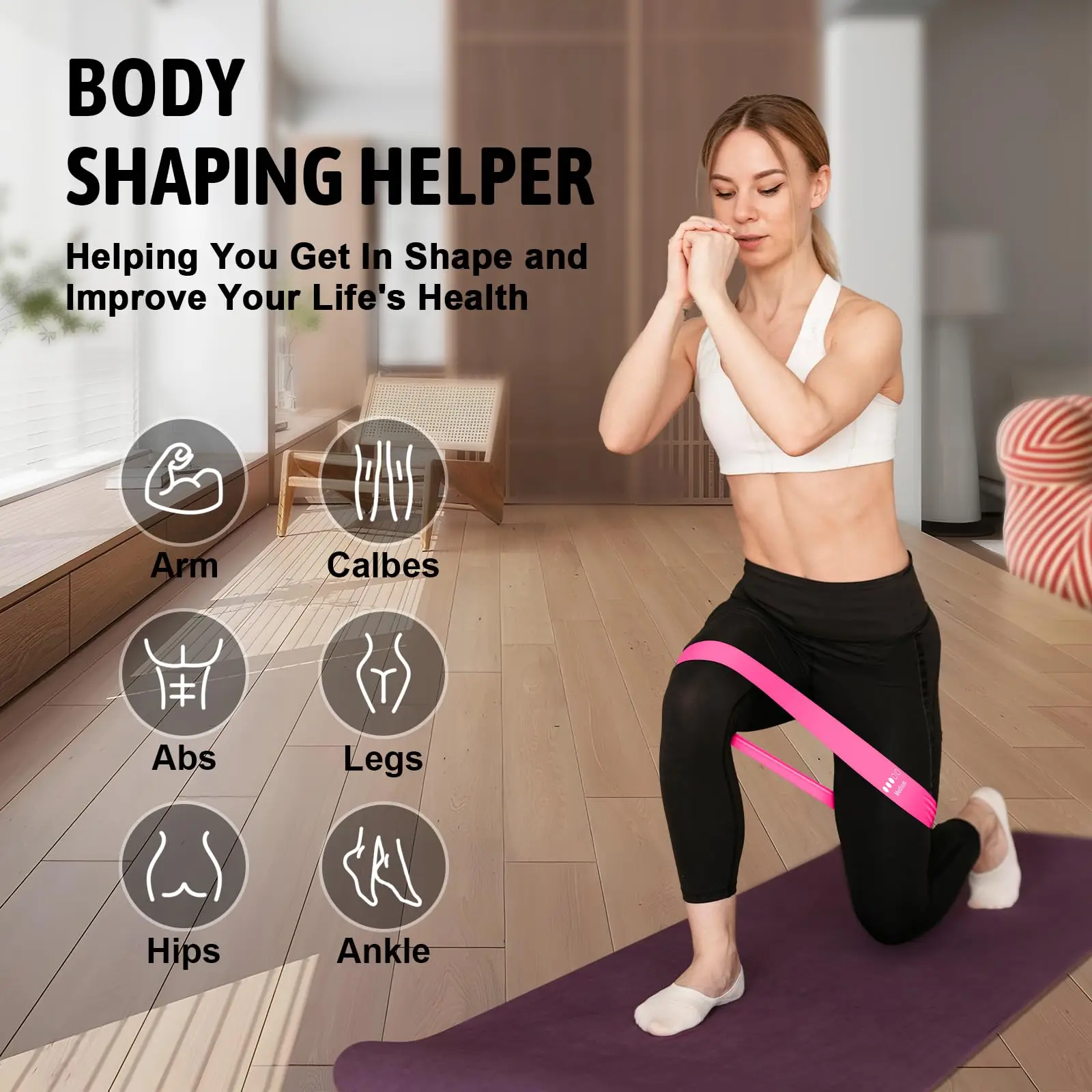 Enhanced Silicone Resistance Band for Versatile Fitness Training