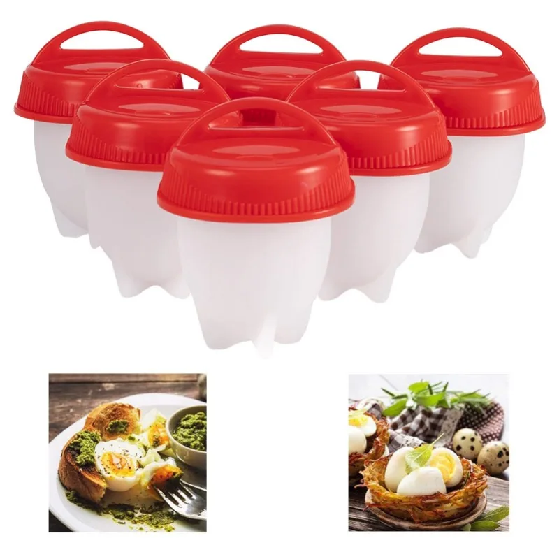 Silicone Egg Cooker, Boiled Egg Cooker without Shell, BPA Free Silicone Boiler Steamer, Non-stick Cups Fast Poacher.