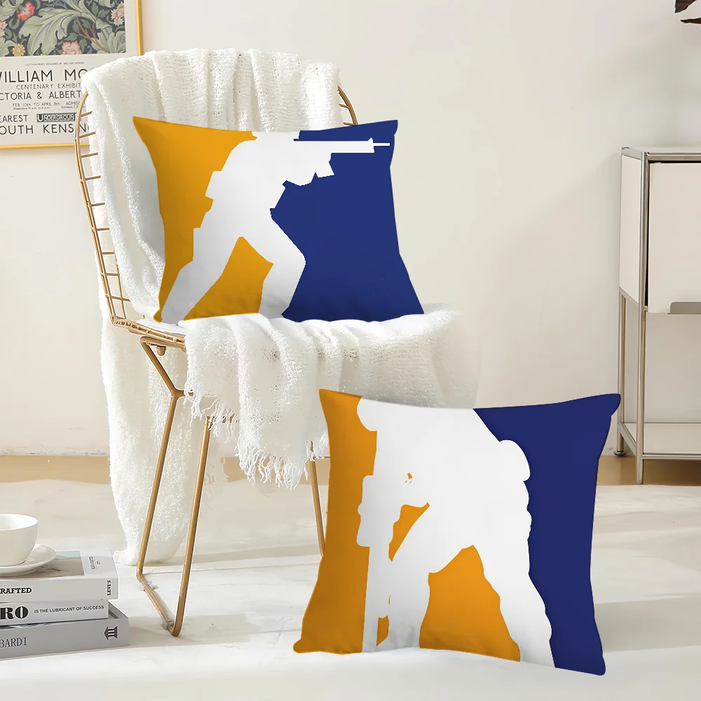 핫 게임 C-Counter-Strike 2 CSGO 베개 케이스 침실 거실 자동차 홈 장식에 적합