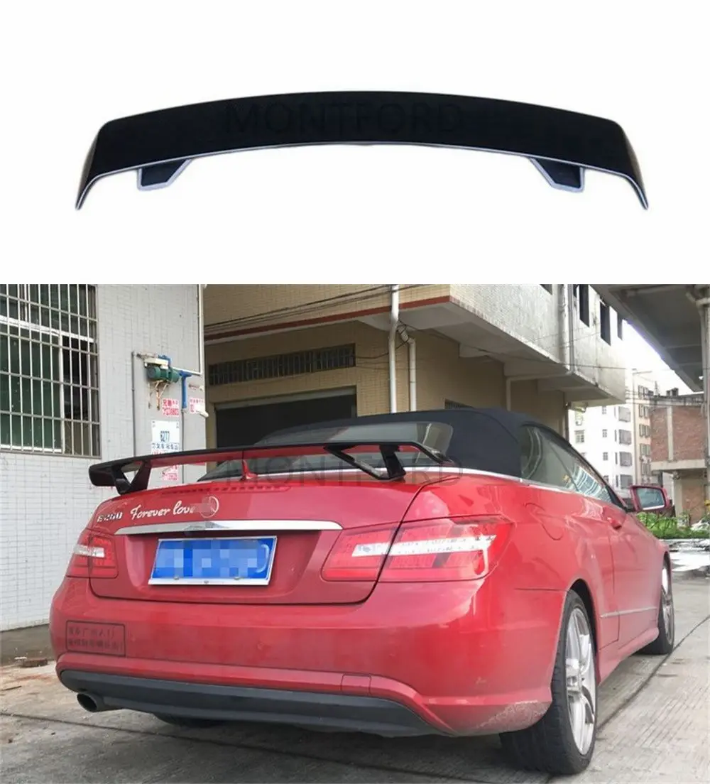 Spoiler Per Labbro Bagagliaio Posteriore Nero/Carbonio Lucido Per Mercedes Per Bens W212 W213 Classe E 2010-2022