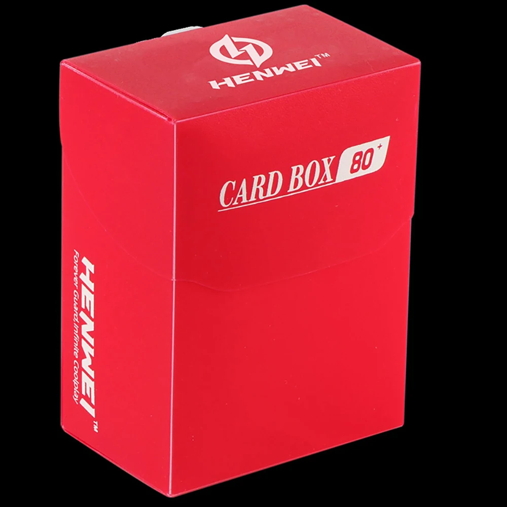 Premium 80+ Card Capacity Deck Organizer Box with Divider