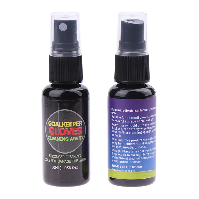 Football grip spray Goalkeeper Gloves Glue Sticky Football Soccer Goalkeeper Formula Bottle Tackifier Cleaning Agent Sticky Anti-slip Mucilage Latex