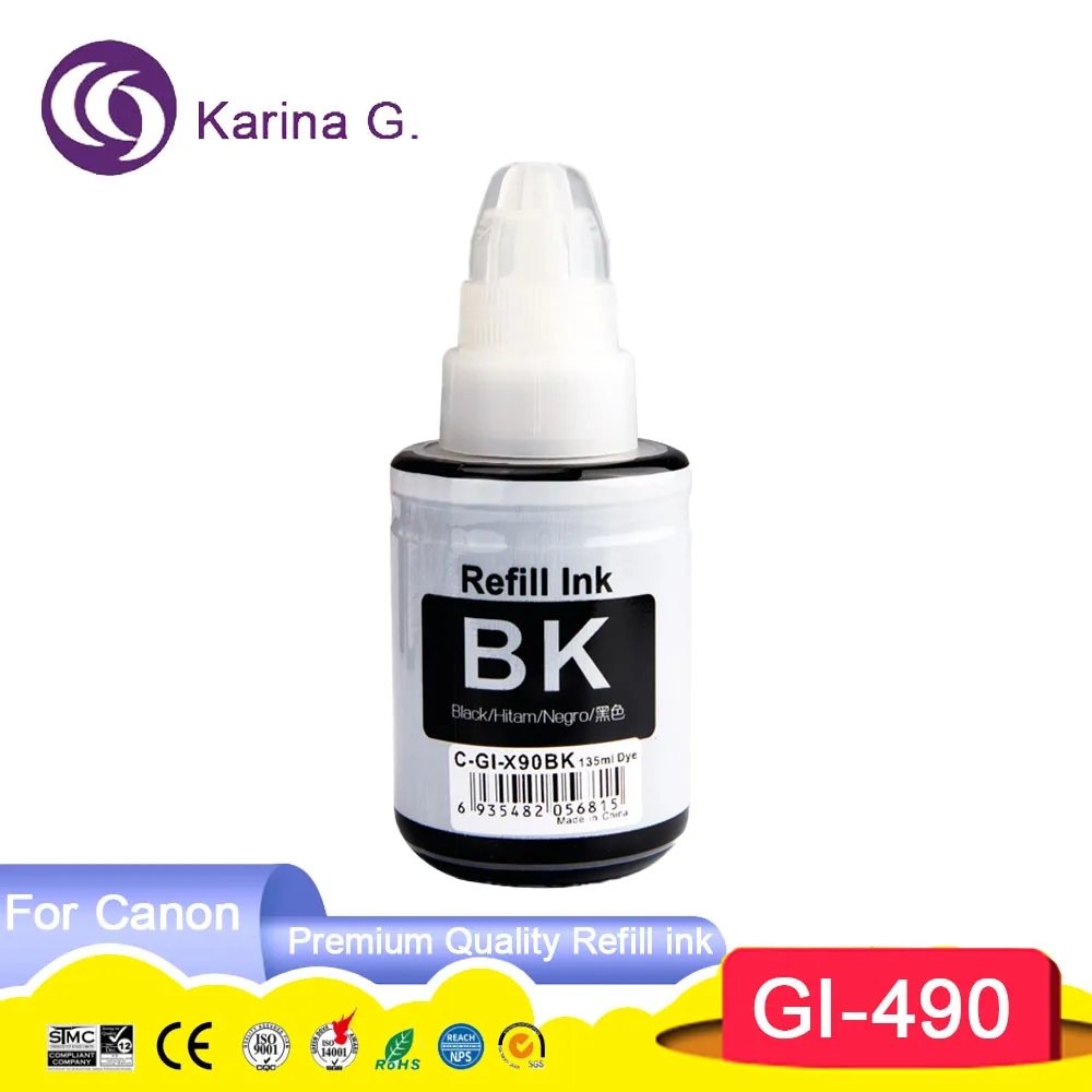 GI490 GI 490 GI-490 Compatible Refill Tintas Ink for PIXMA G1400/G1410/G1411/G2