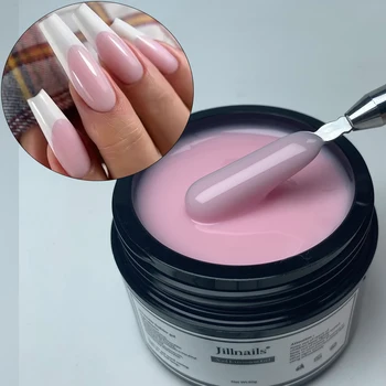 Jillnails 50g French Pink Liquid Builder Nails Gel Nails Building UV Gel for Nail Extension Shape