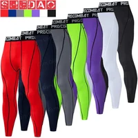 2024 New Mens Compression Pants Tights Cool Dry Leggings Sports Baselayer Running Tights Athletic Workout Active Shorts