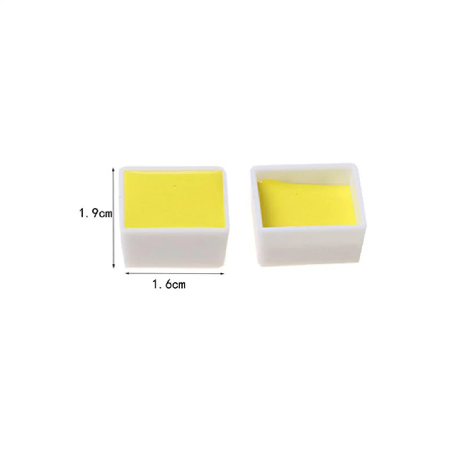 100 Pieces Empty Watercolor Half Pan Paint Palette Practical Painting Accessories Travel for Artists Children Students Teens