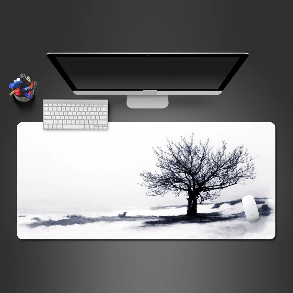 

Black and White Creative Mouse Pad Good Quality Mousepad Game Players Mat Gaming Mouse Pad Laptop Cushion Desk Non-slip Mousepad