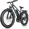 Adult electric bicycle, peak 1000W electric bicycle,25MPH 60 miles, with 48V 13AH battery, rear frame, 7-speed, front suspension 1