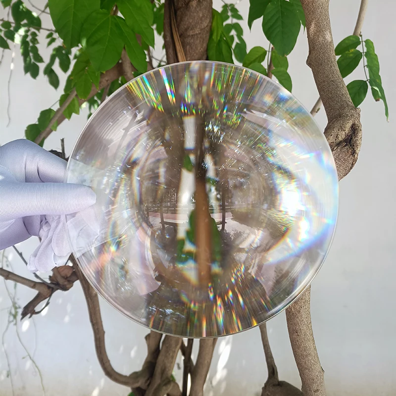 Circular Diameter 200Mm Fresnel Lens Focusing Hot Spot Fire Led Optical ...