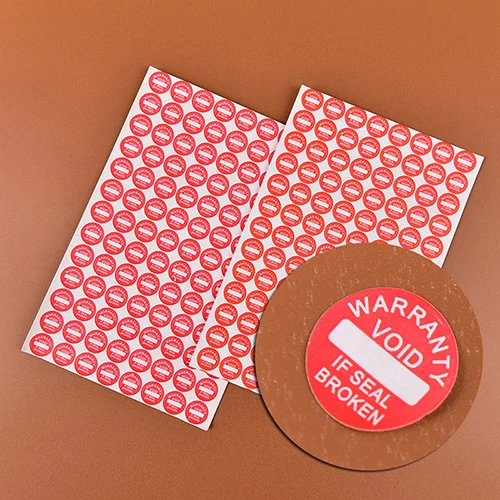 208-Piece Warranty VOID Seal Stickers - 10mm Fragile Security Labels