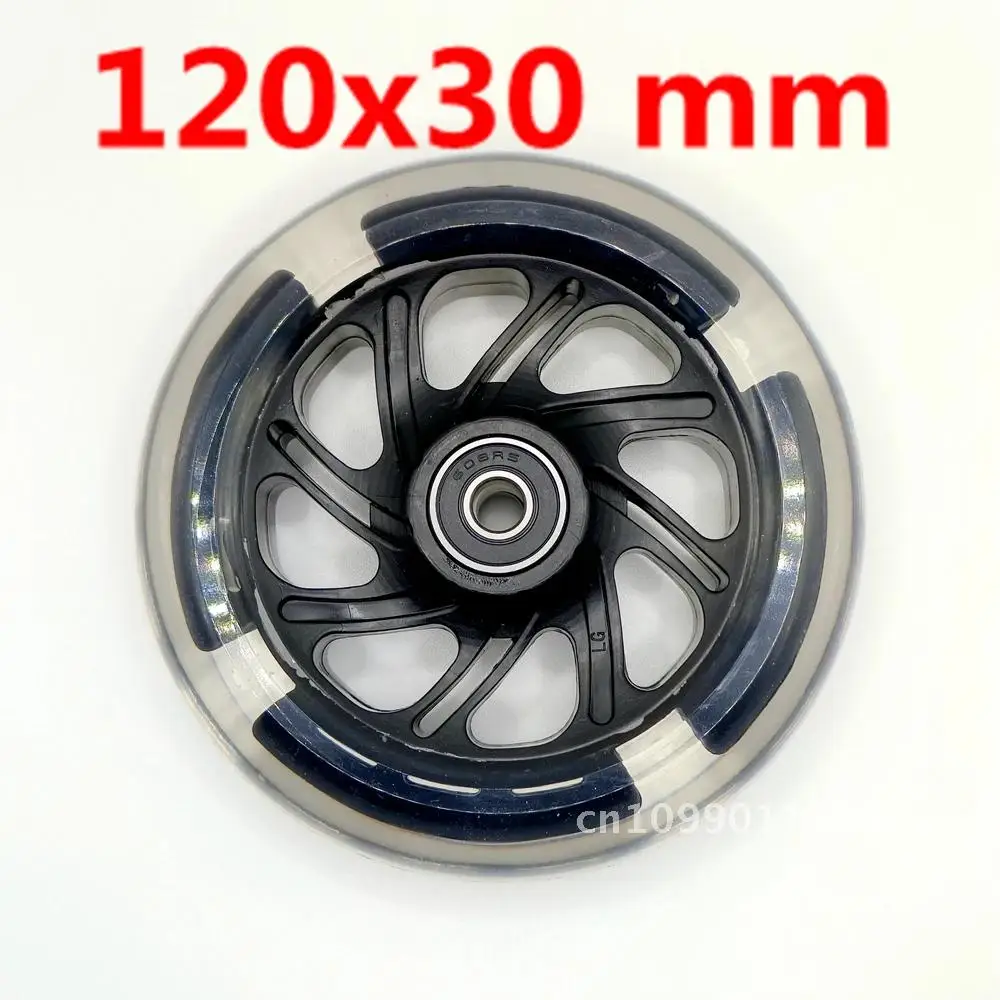 children scooter wheel flashing lighting wheel 80MM 100mm 120mm PU for children scooter