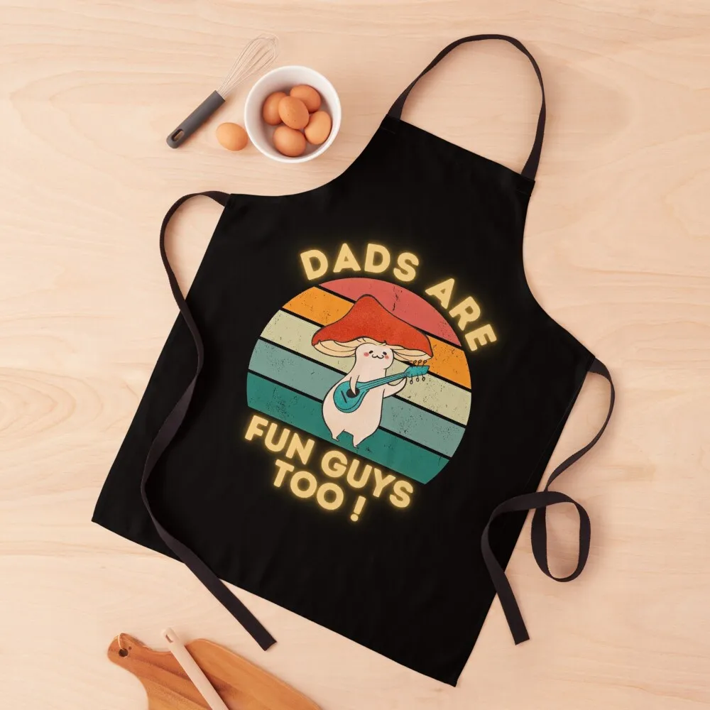 

Dads Are Fun Guys Too - Father's Day - Dad jokes - Puns Apron painters professional kitchen Apron