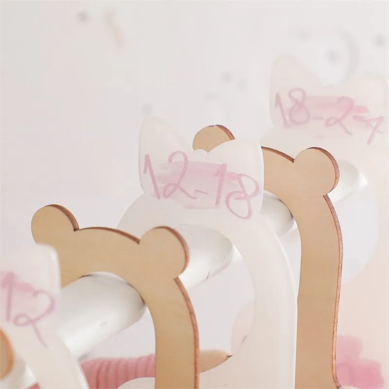 Baby Acrylic Dividers Closet Size Wardrobe Separator 0-24 Months Organizers Milestone Memorial Cards Photography Accessories