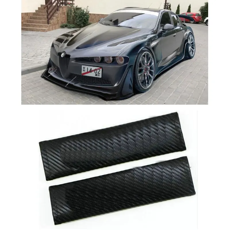 

Carbon Fiber CF style Safety Seat Belt Cover For Alfa Romeo 159 giulietta giulia 147