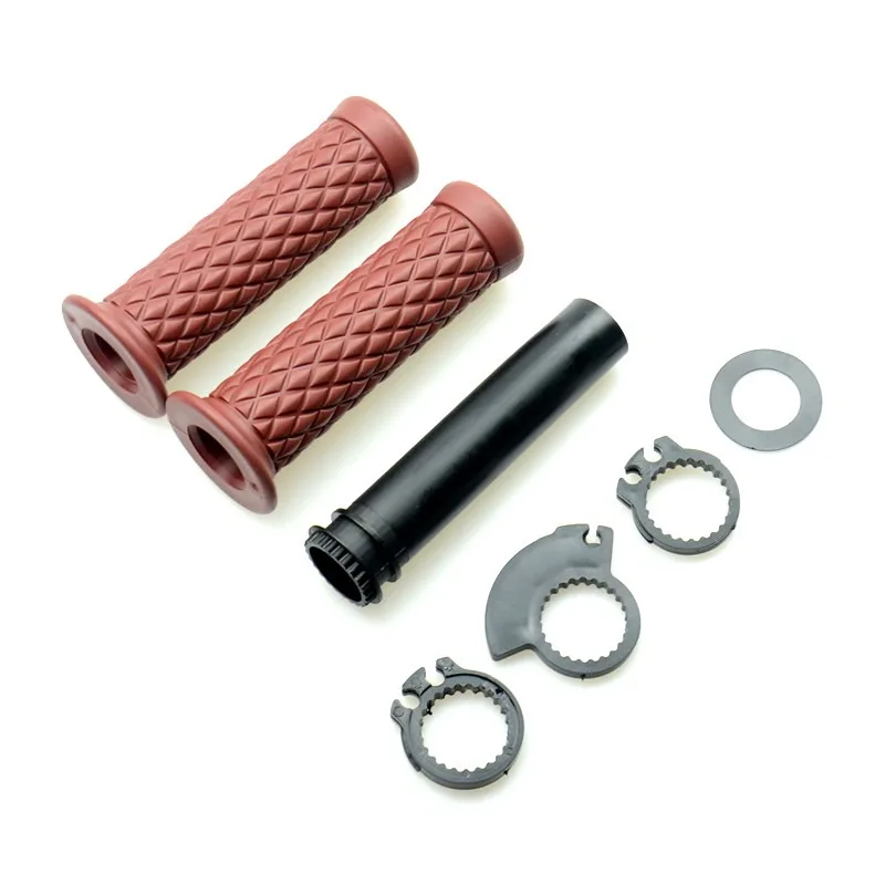 Manopole Moto Silicone 25mm - Grip Nero Per Cafe Racer E Custom