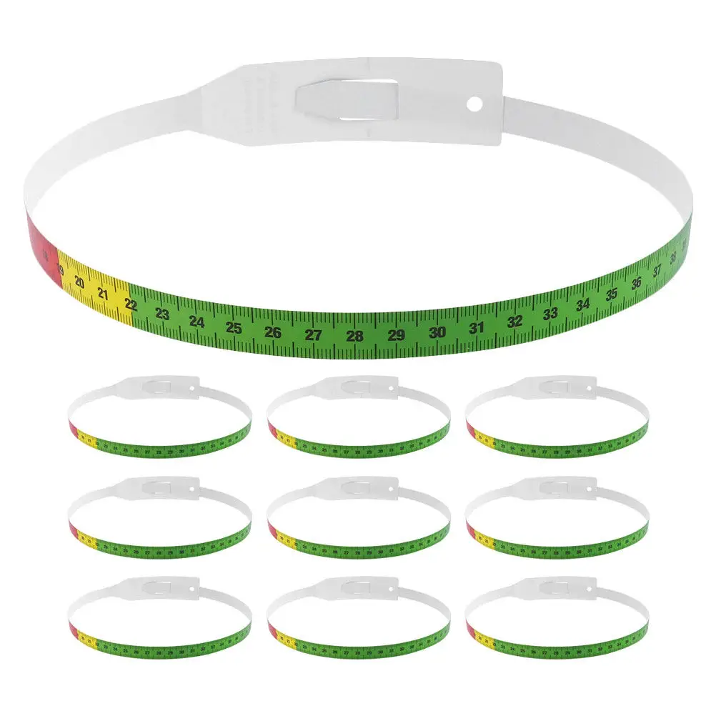 10개입 머리둘레 측정 테이프 정밀 팔둘레 측정기 측정자
