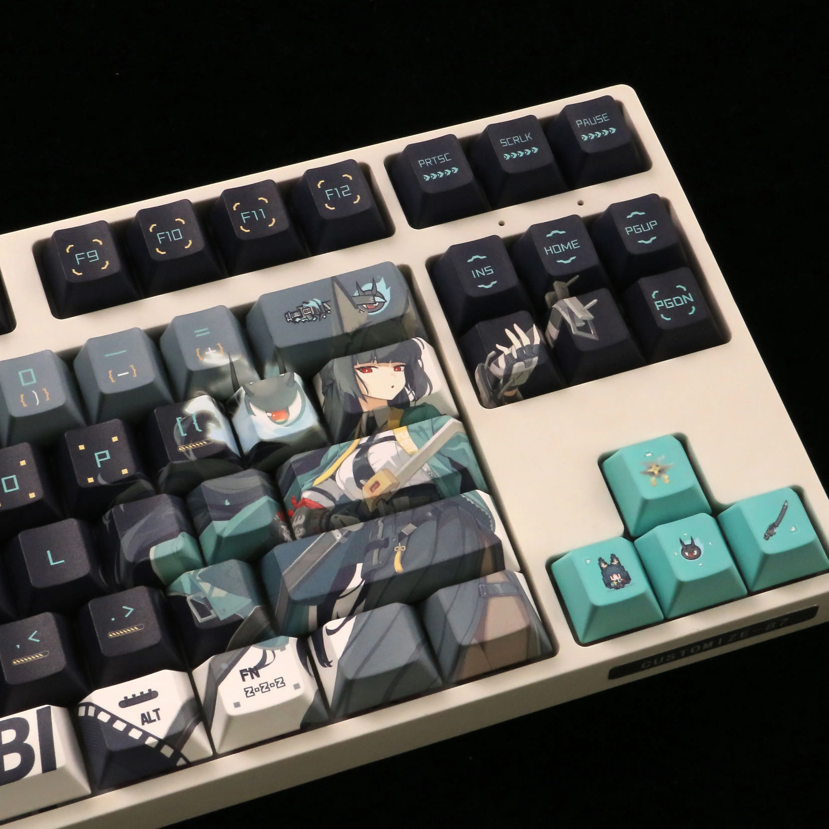 Hoshimi Miyabi Keycap PBT Sublimation Cherry Profile Keycaps for