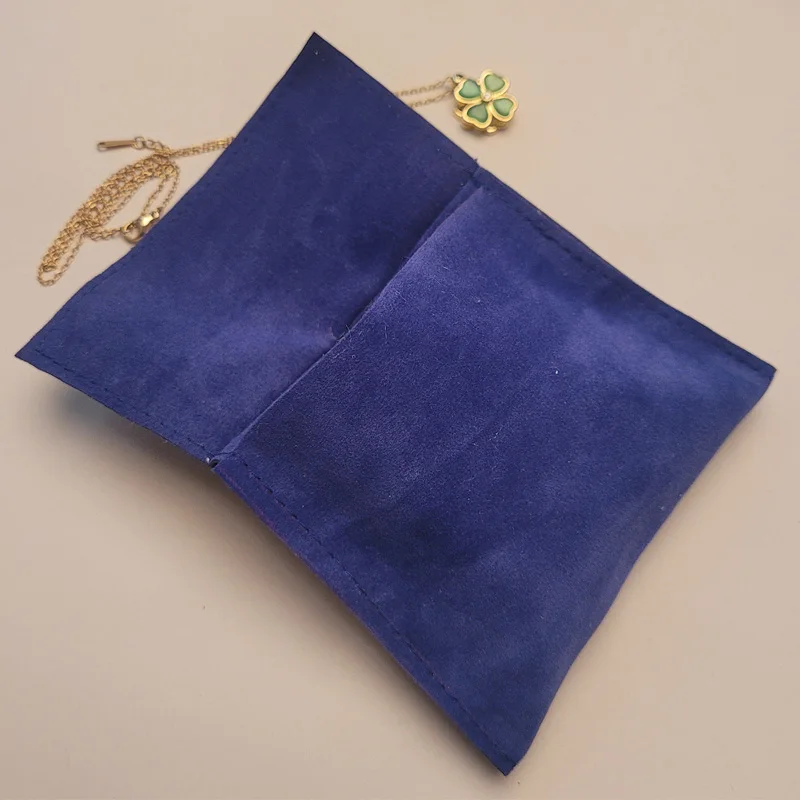 Benutzer definierte Samt Umschlag Geschenkt üten 7x7cm 8x10cm 10x10cm 12x12cm Wimpern Make-up Schmuck Flanell Verpackung Staubs ack – Detail 2