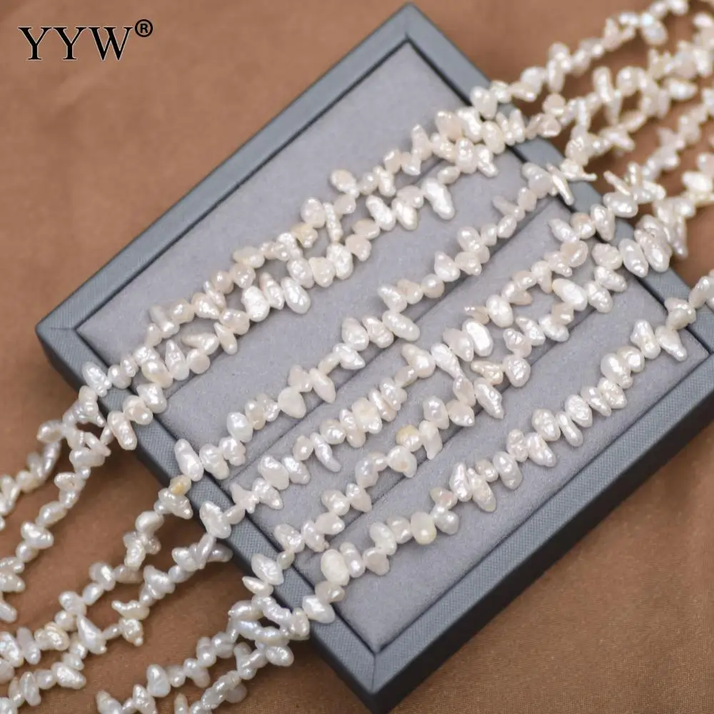 4-5mm Real Natural Freshwater Pearl Beads Top Drilled White Irregular Pearls Bead For Jewelry Making Diy Bracelet Necklace