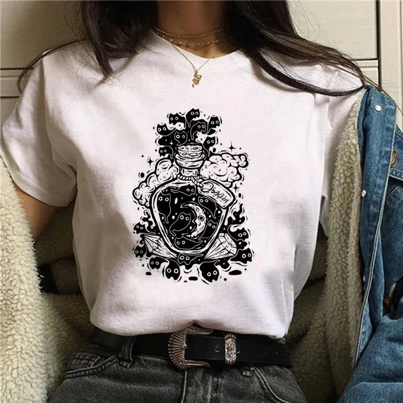 

Футболка женская универсальная свободного покроя с круглым вырезом и коротким рукавом