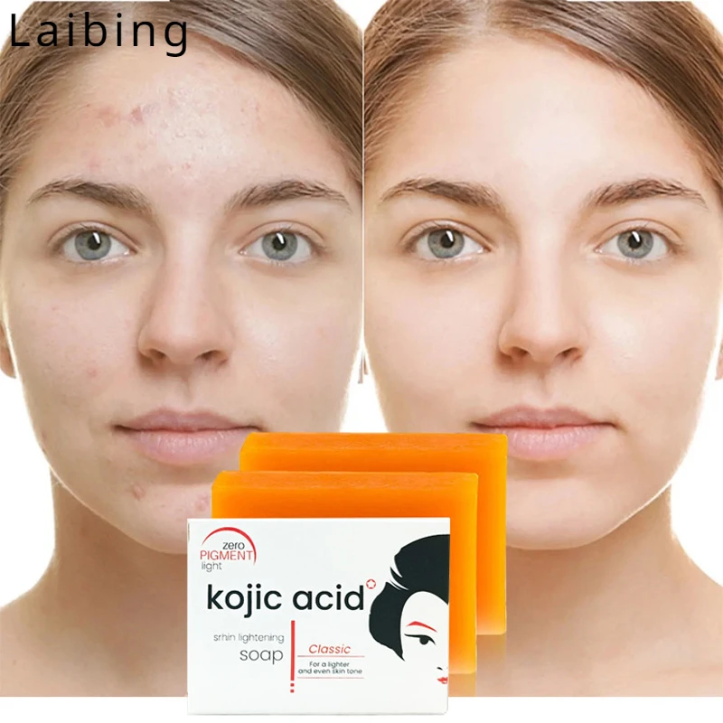 Kojic Acid Soap Manual Soap Improves Melasma Clean Moisturizing Cleanser Gentle Nourishing Skin Care Brightening Papaya Soap