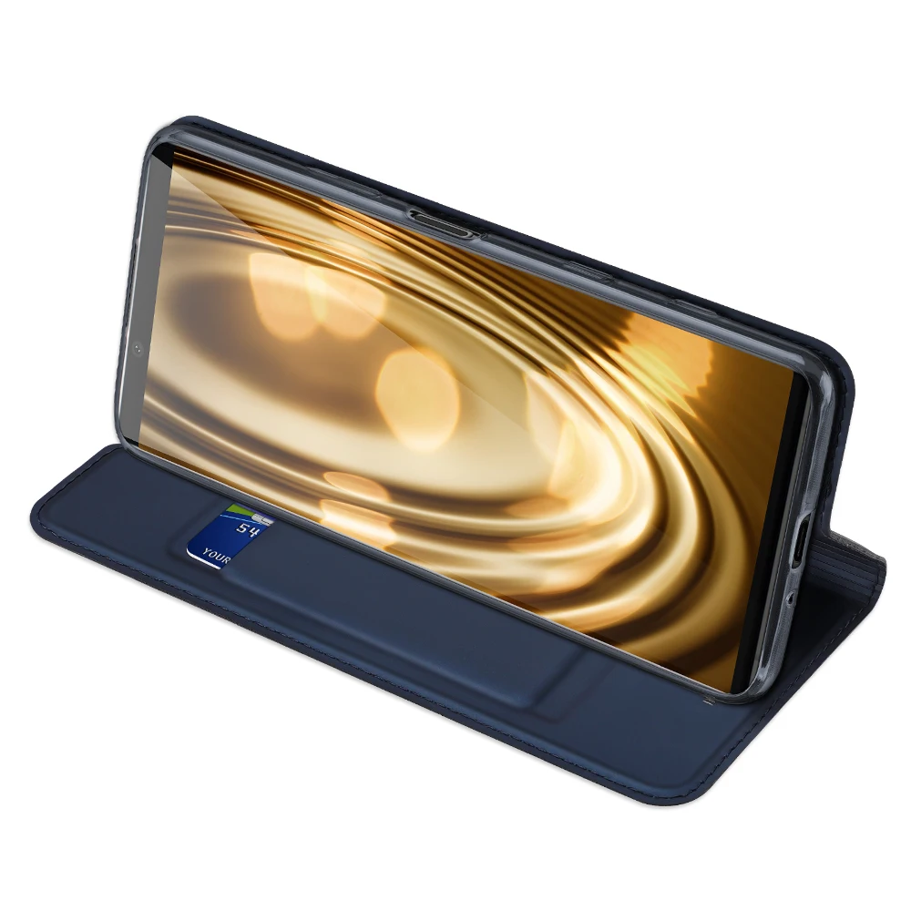 Leather Flip Wallet Case with Card Slot - DUX DUCIS Skin Pro Series
