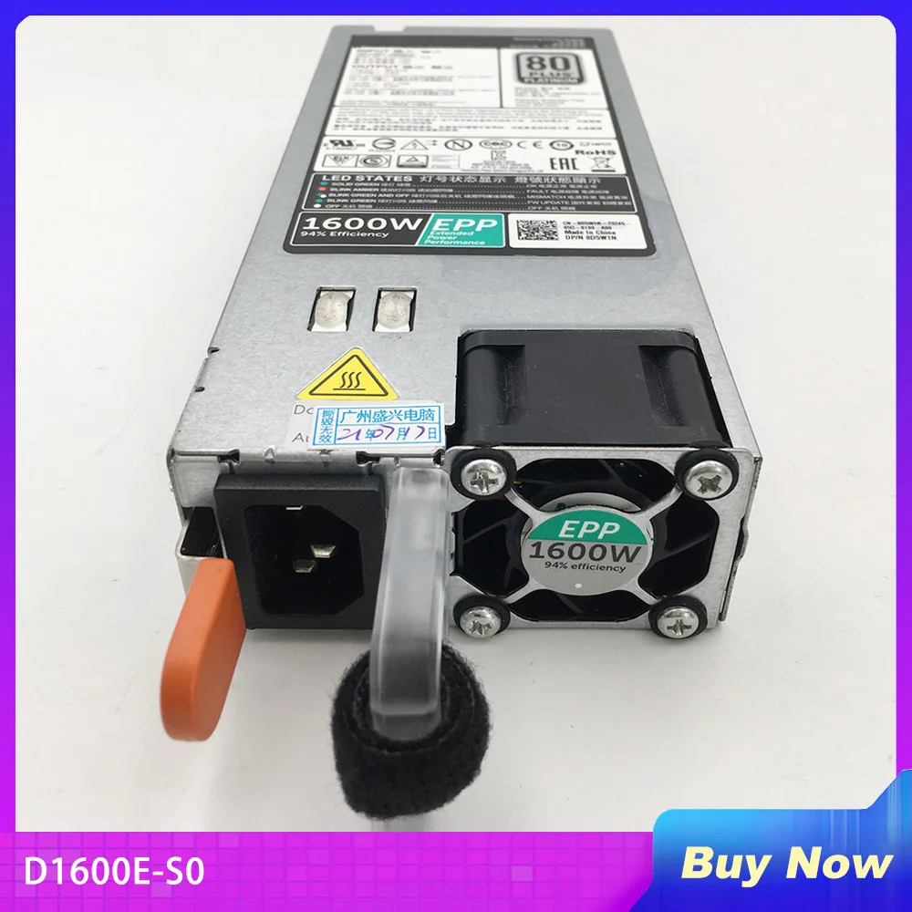 

For DELL R630 R730XD R740 FX2S Server Power Supply D1600E-S1 F1600E-S0 T4GCW D5W1N 1600W D1600E-S0