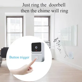 Tuya WiFi Video Doorbell Wireless HD Camera 480P Smart Home Security Protection Two Way Intercom Night Vision Smart Doorbell 5