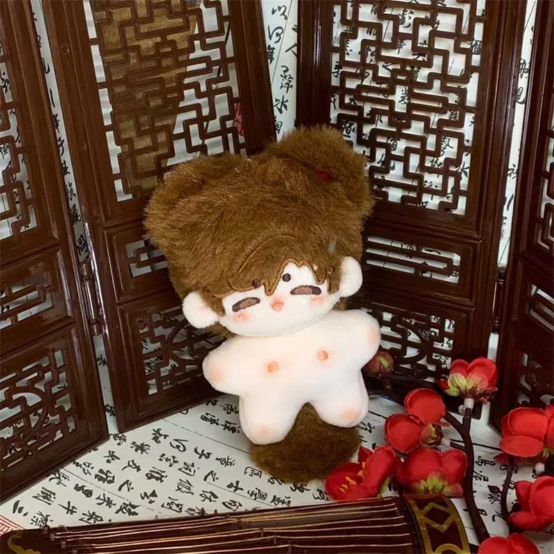 10cm Kawaii Naked Cotton Idol Plush Doll Stuffed Super Star Figure Doll Cute Light&Night Anime Gaming Peripherals Body Doll Gift 5